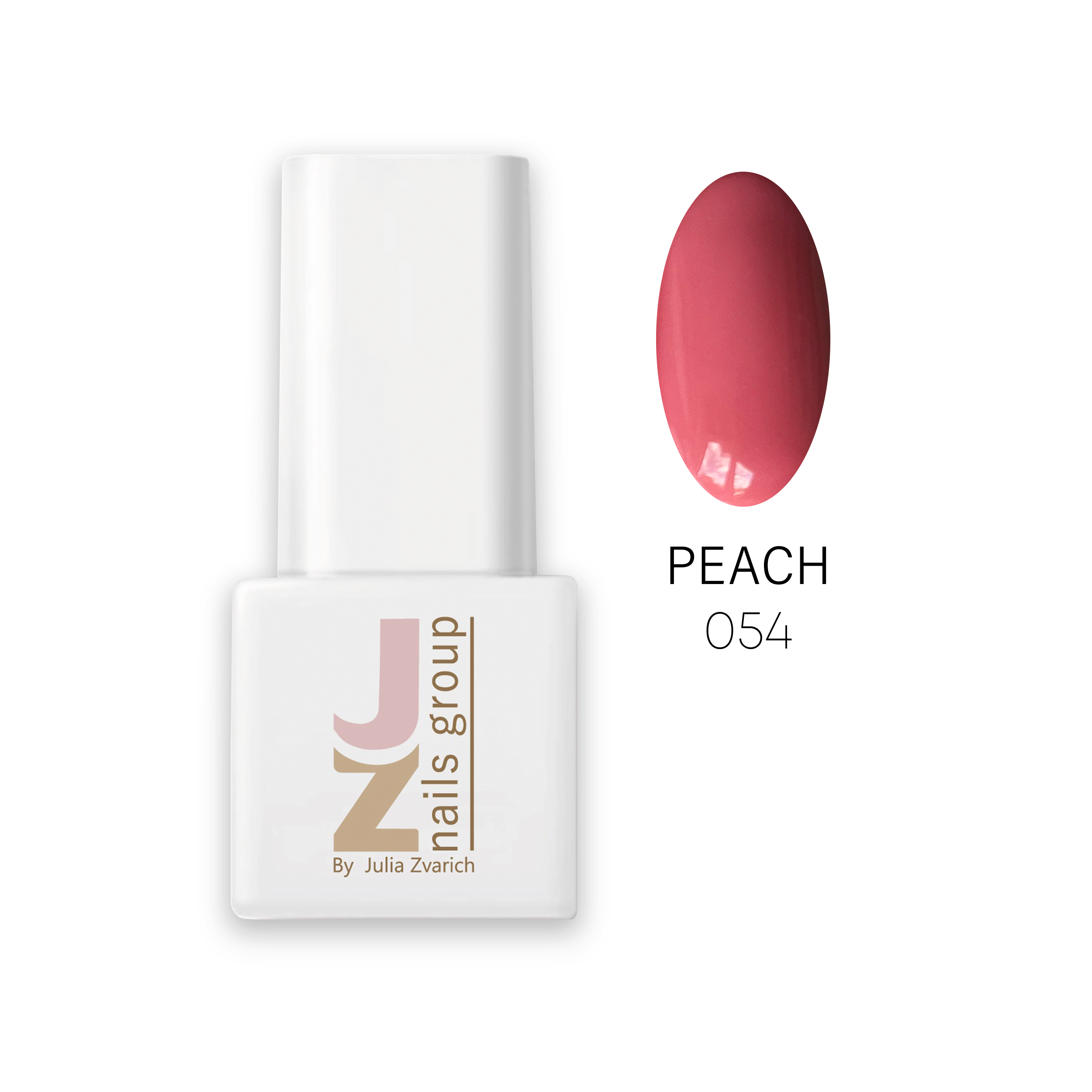 Кольоровий гель-лак JZ Nails Group – 054 Peach Кольоровий гель-лак JZ Nails Group – 054 Peach Blush