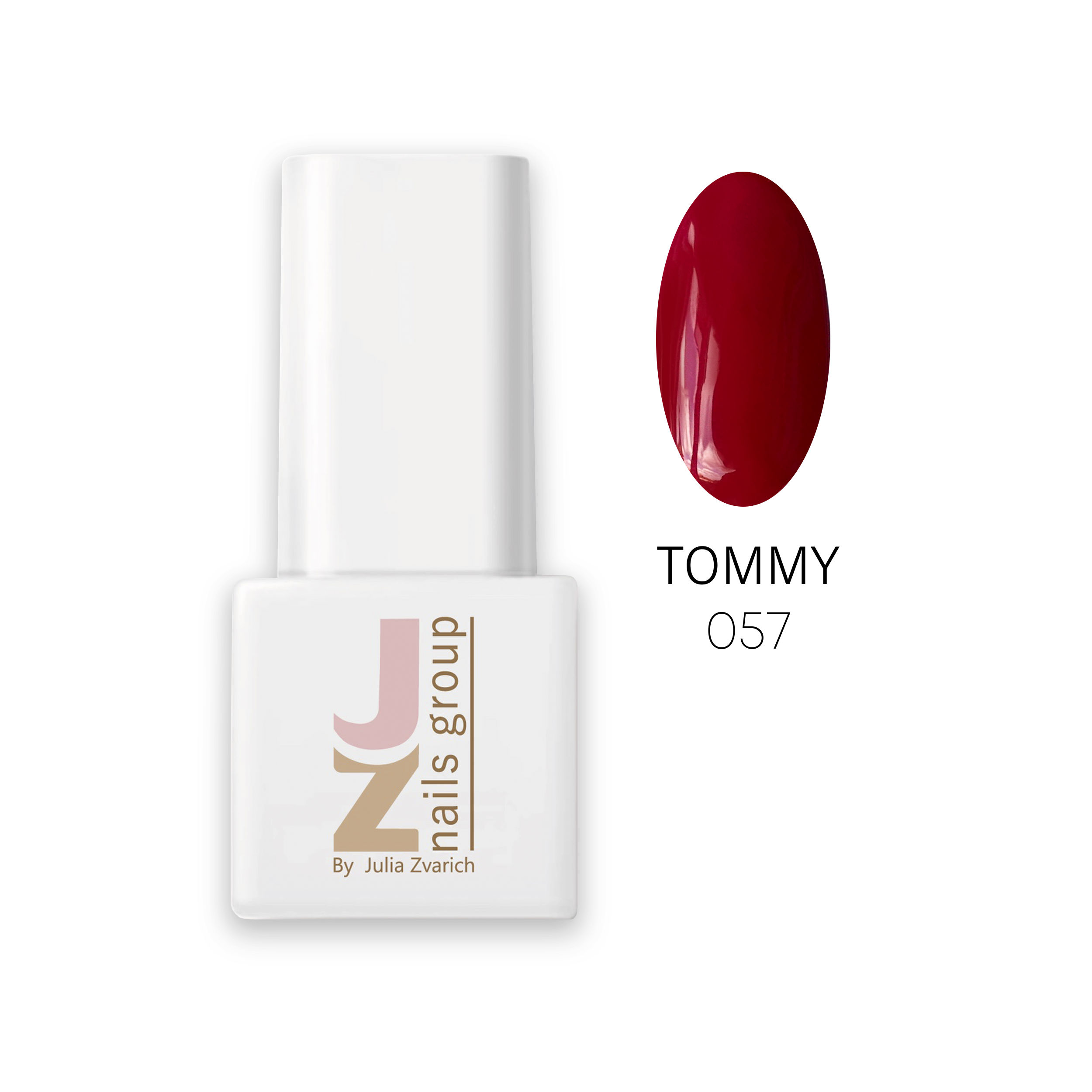 Кольоровий гель-лак JZ Nails Group – 057 Tommy Кольоровий гель-лак JZ Nails Group – 057 Tommy Scarlet