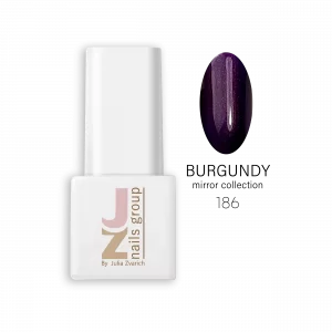 Кольоровий гель-лак JZ Nails Group – 186 BURGUNDY Mirror